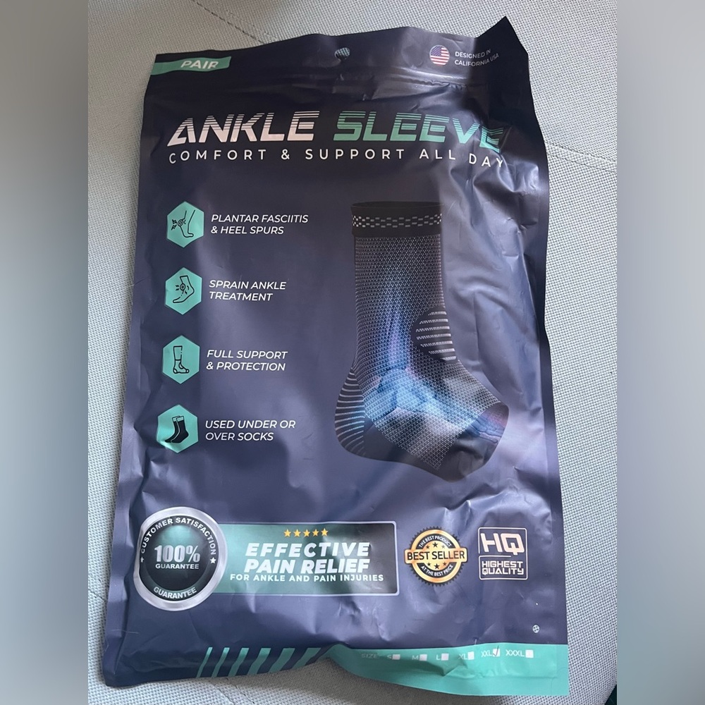 HQ Ankle Sleeve - Black and Blue